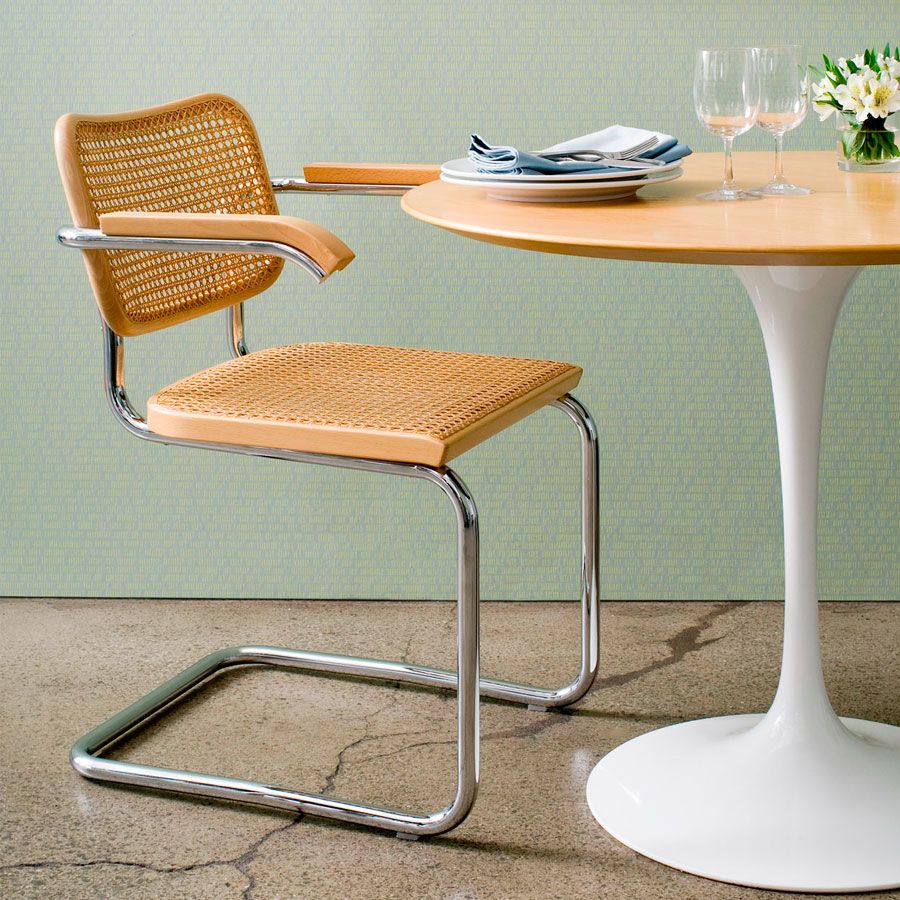 Silla Cesca color miel con brazos Silla Cesca color miel con brazos